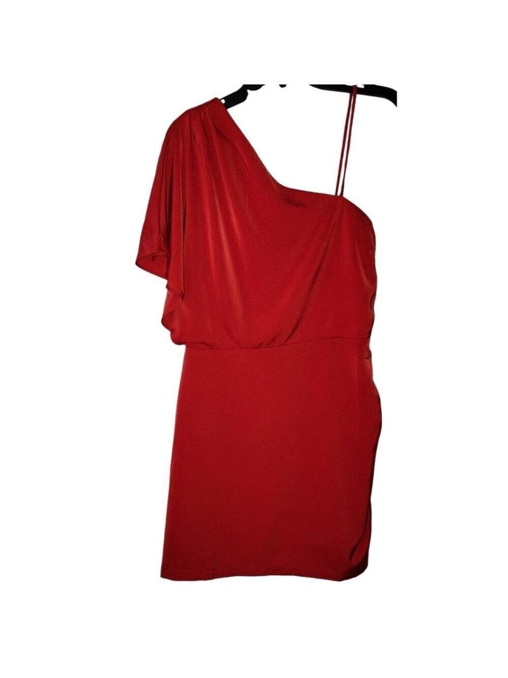 The Pants Store Red One Shoulder Dress Medium NWT